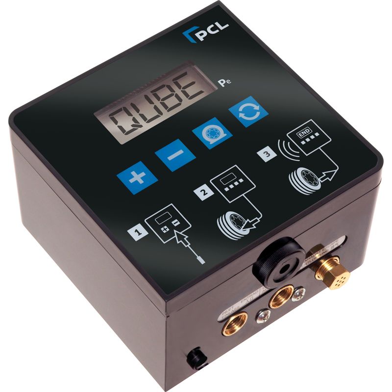 PCL PCL-QUBE1 Digital Tire Inflator, 16' Hose, Single Lock-On Chuck, 110V
