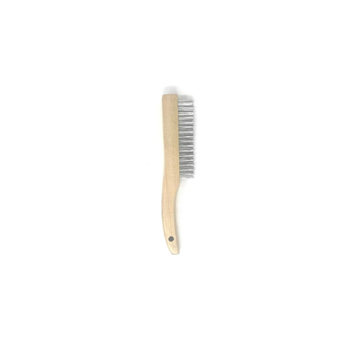 MT-RSR S-14010 Wood Handle Stainless Steel Shoe Horn Wire Brush
