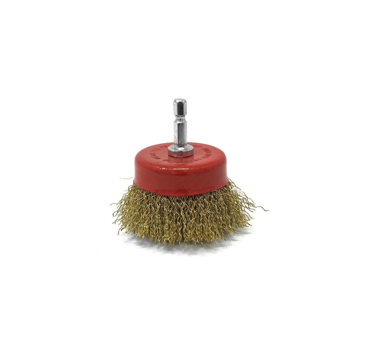 MT-RSR S-14033R 3" Wire Cup Brush, 1/4" Shaft, 10,000 RPM, Knotted Carbon Steel