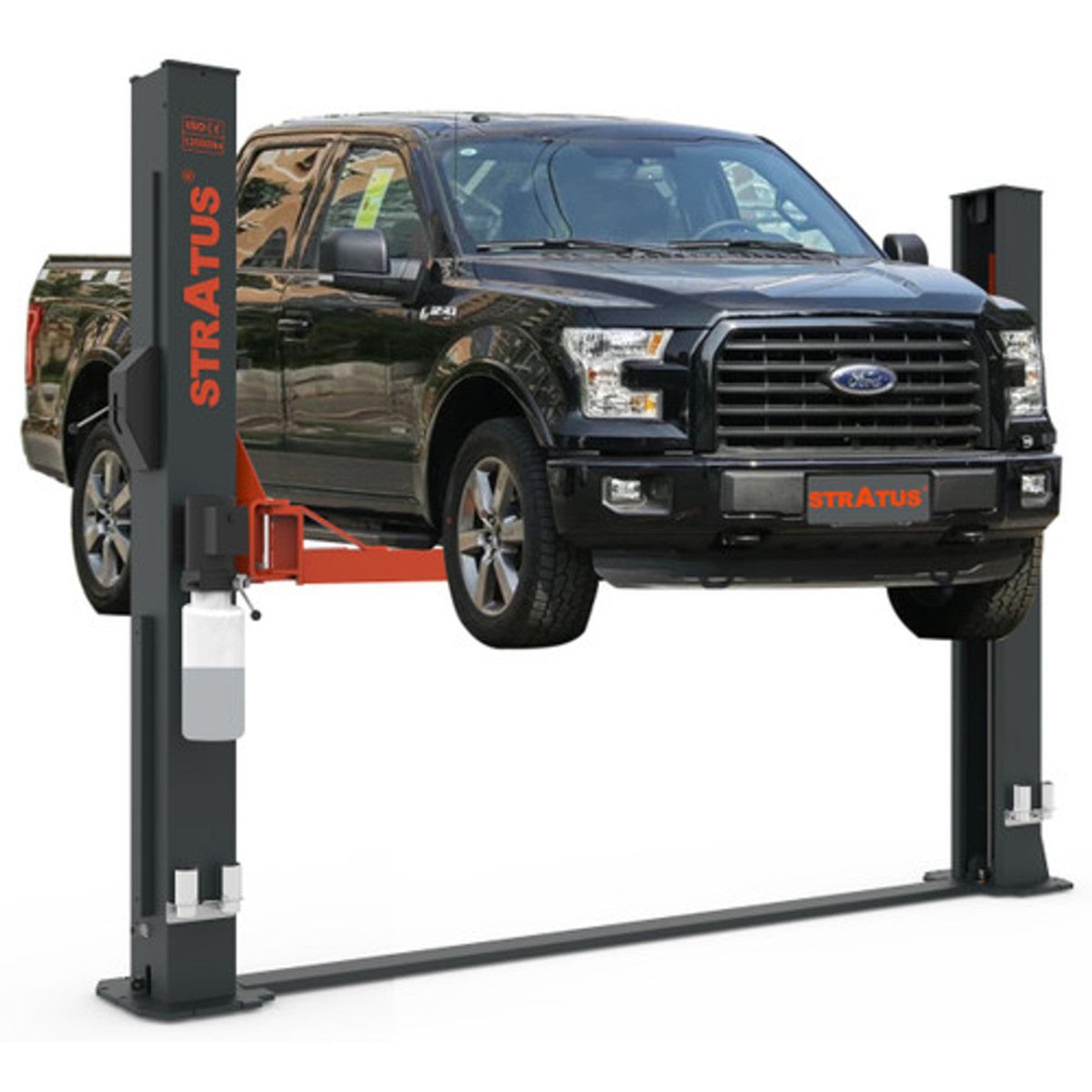 Stratus 2 Post Extra Wide Floor Plate Vehicle Lift, 12,000 lbs Capacity, SAE-F12X