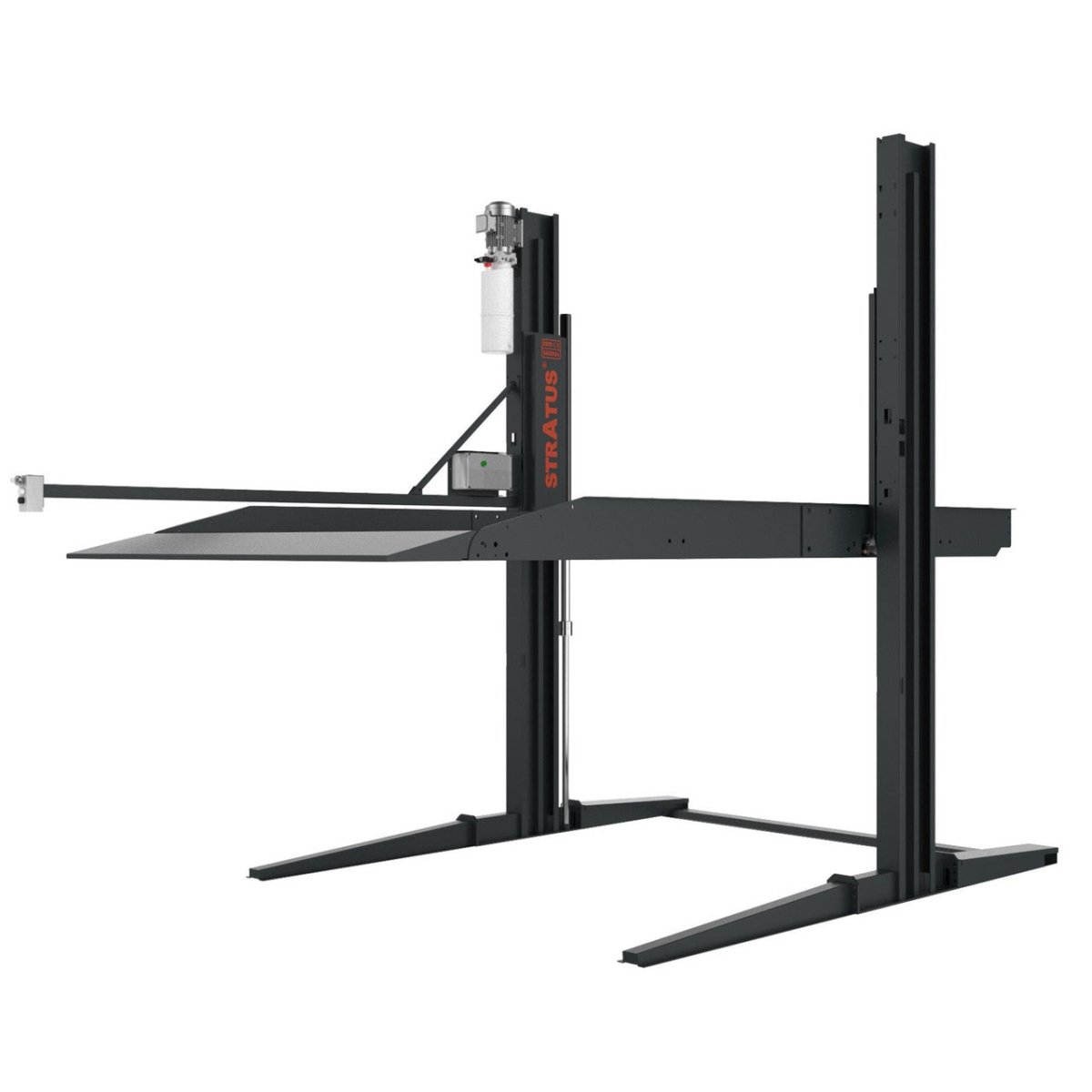 Stratus 2 Post 6600 LBS Capacity Single Point Manual Release Parking Car Lift, SAE-P26