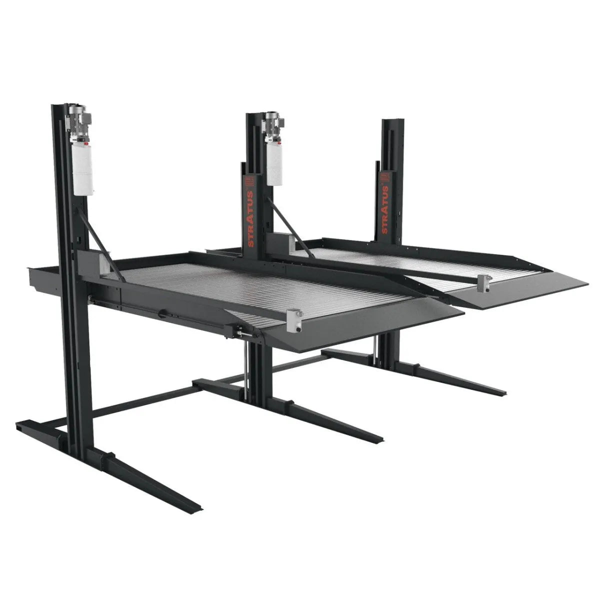 Stratus 2 Post 6600 LBS Capacity Single Point Manual Release Parking Car Lift, SAE-P26