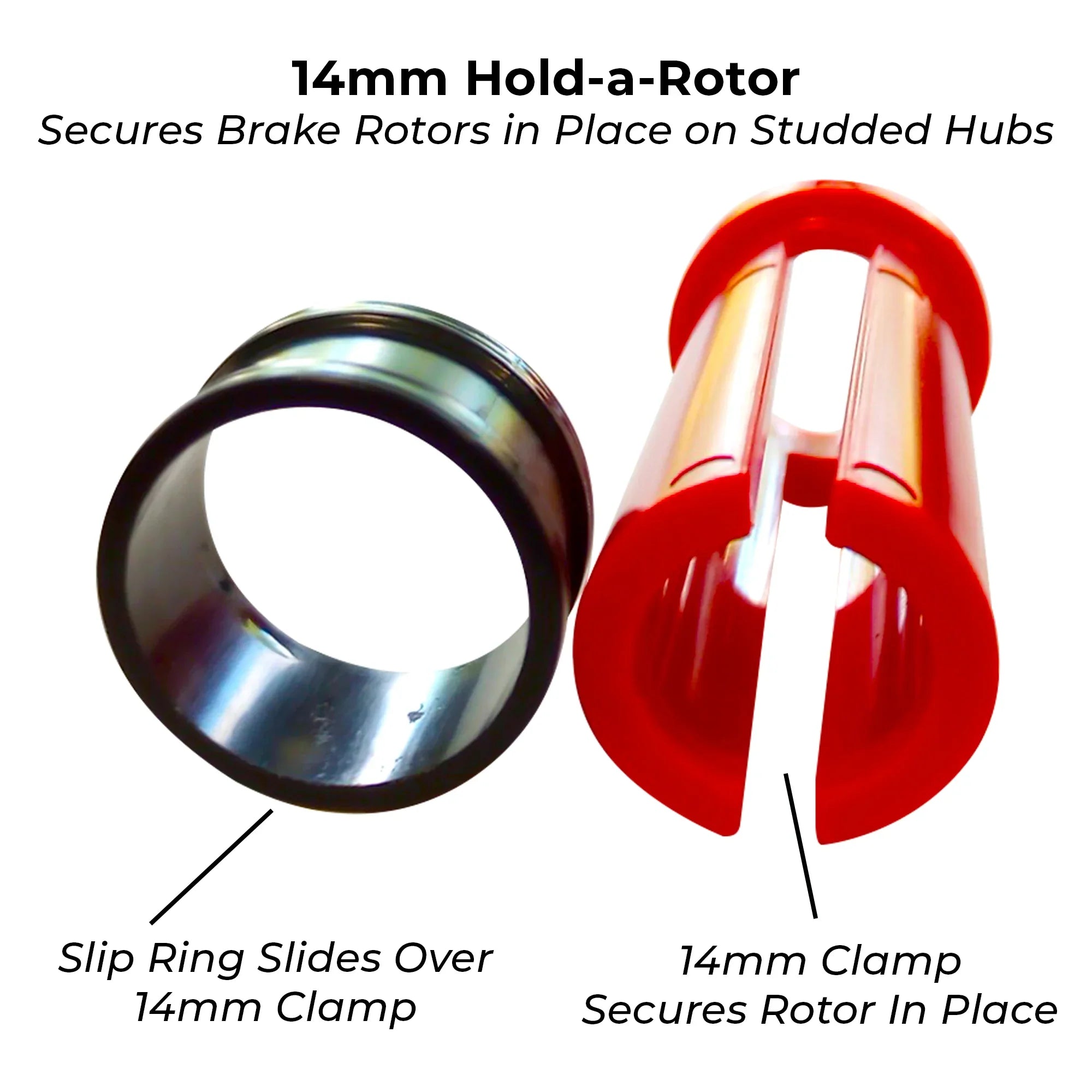 MILTON STC71000 Hold-A-Rotor Brake Rotor Securing Tool, 12mm & 14mm Studs, Hands-Free Lock, Oil & Grease Resistant