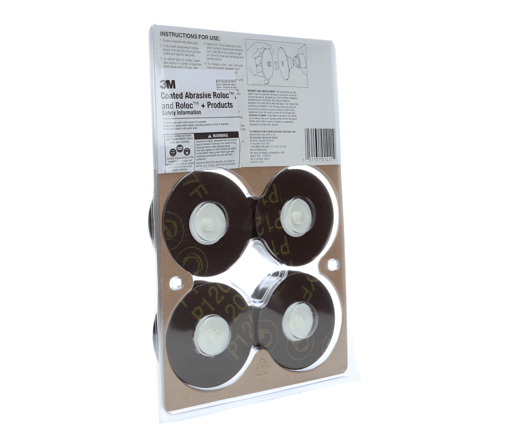 3M 01411 Roloc Brake Rotor Surface Disc Refill Pack, 12pk