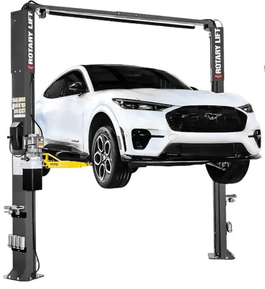 ROTARY SPOA10-AV 10K Two-Post Asymmetrical Lift w/ All-Vehicle Lift Arms