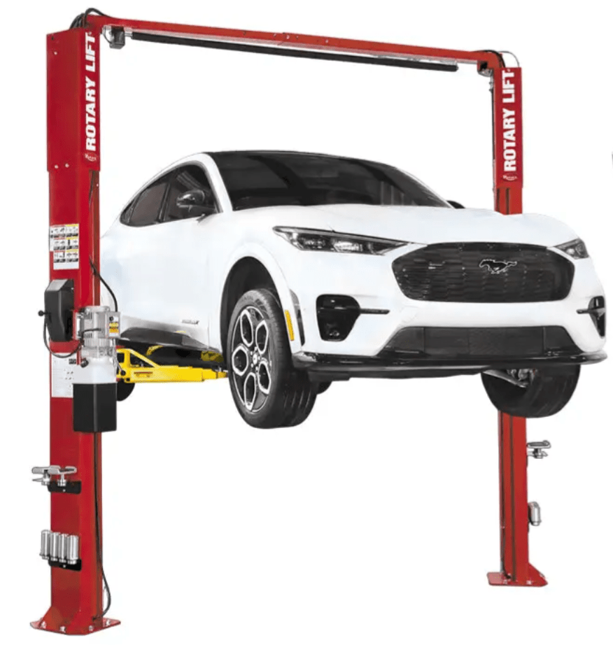 ROTARY SPOA10-AV 10K Two-Post Asymmetrical Lift w/ All-Vehicle Lift Arms
