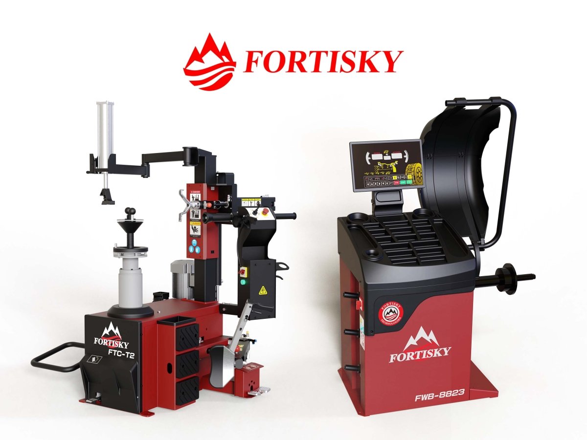 Fortisky T2-8823 Combo 28" Leverless Tire Changer & 2D Laser Balancer