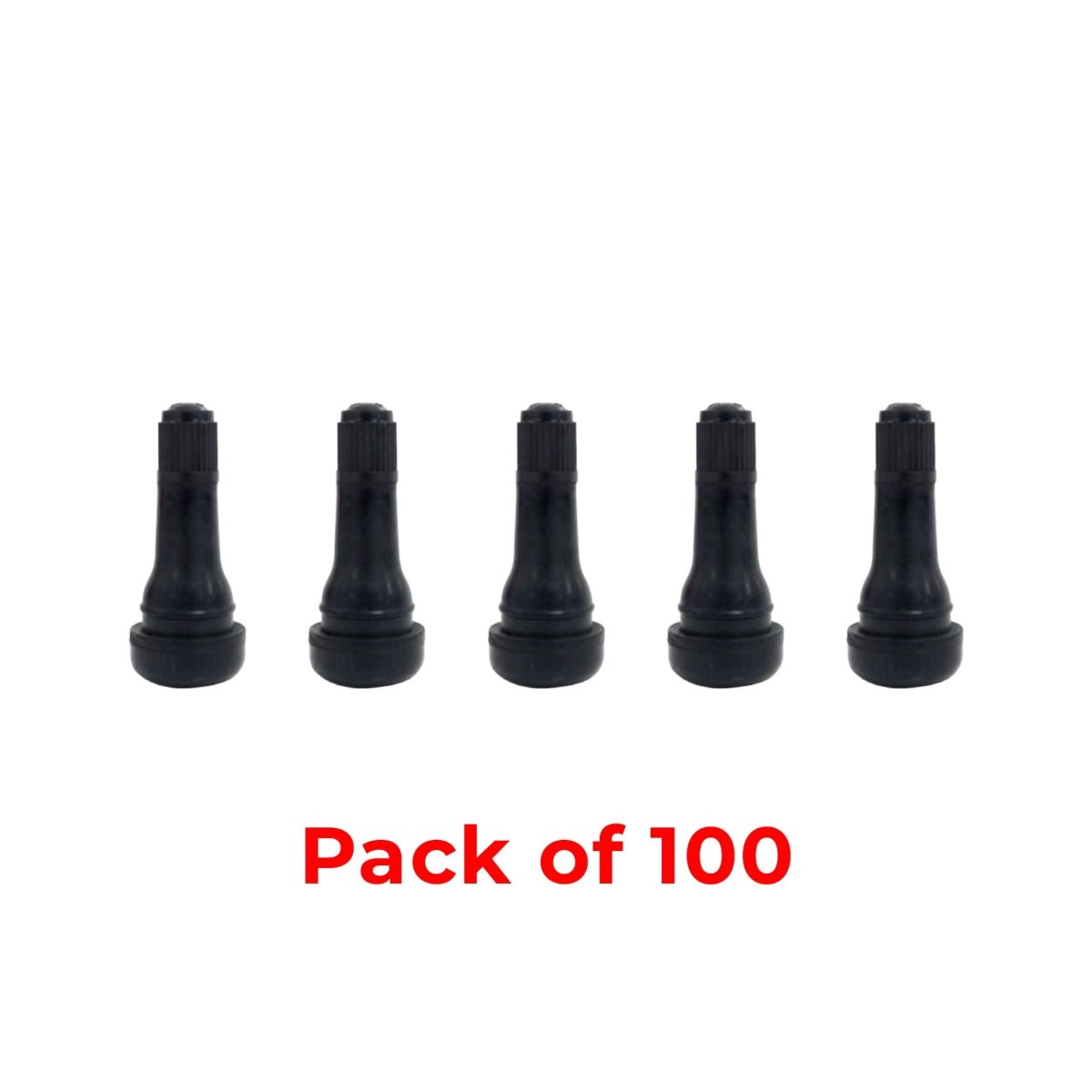 MT-RSR TR413-100 Snap-In Tire Valve, TR413, 1.25" Height, 100 Pack
