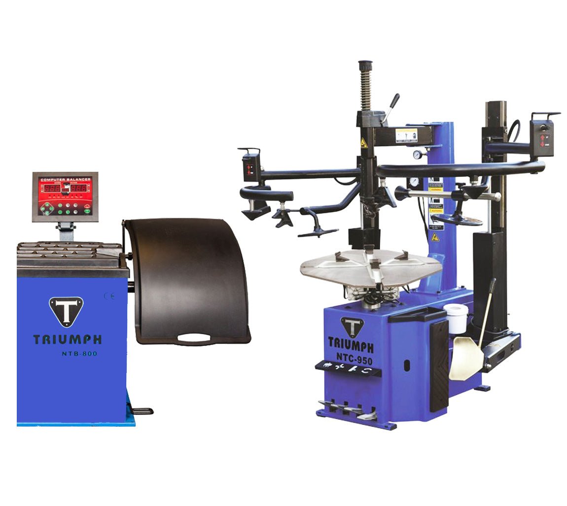 TRIUMPH NTC-950-2 Tire Changer + NTB-800 Wheel Balancer Combo
