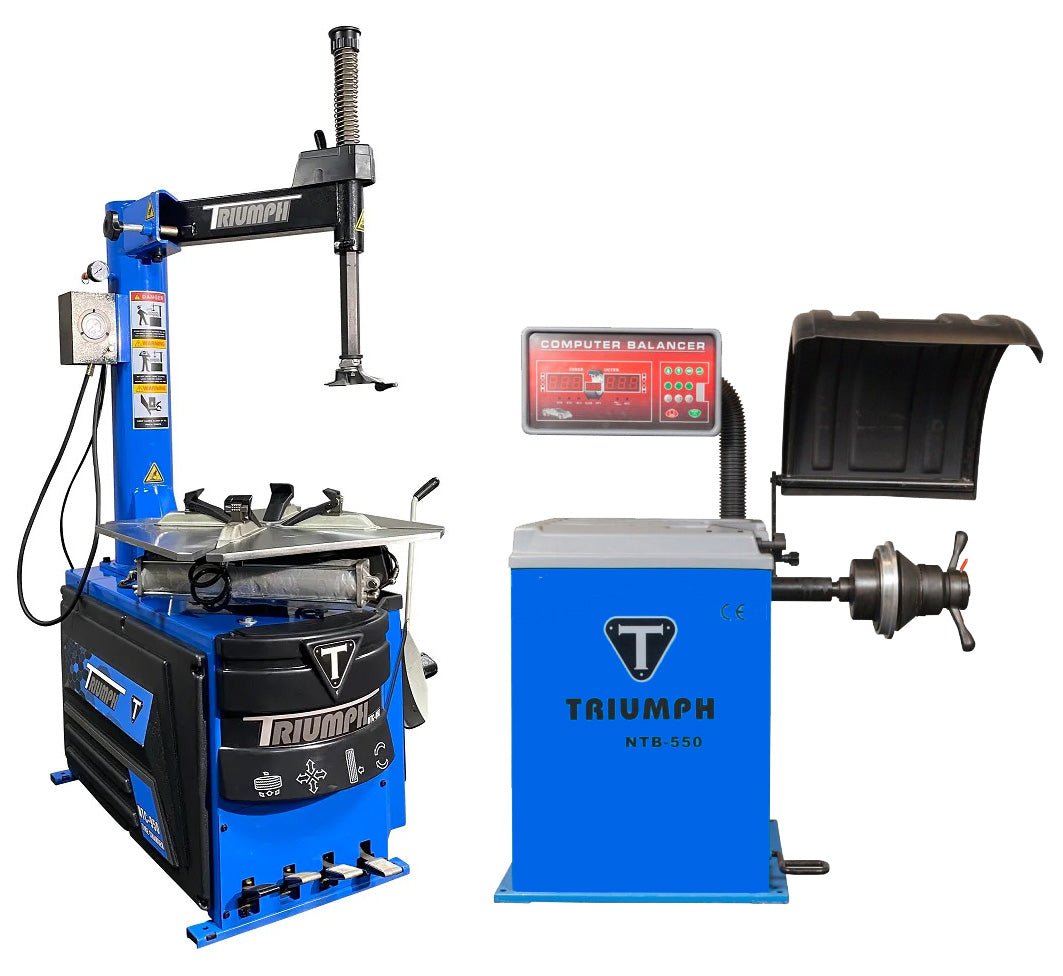 TRIUMPH NTC-950 Tire Changer + NTB-550 Wheel Balancer Combo