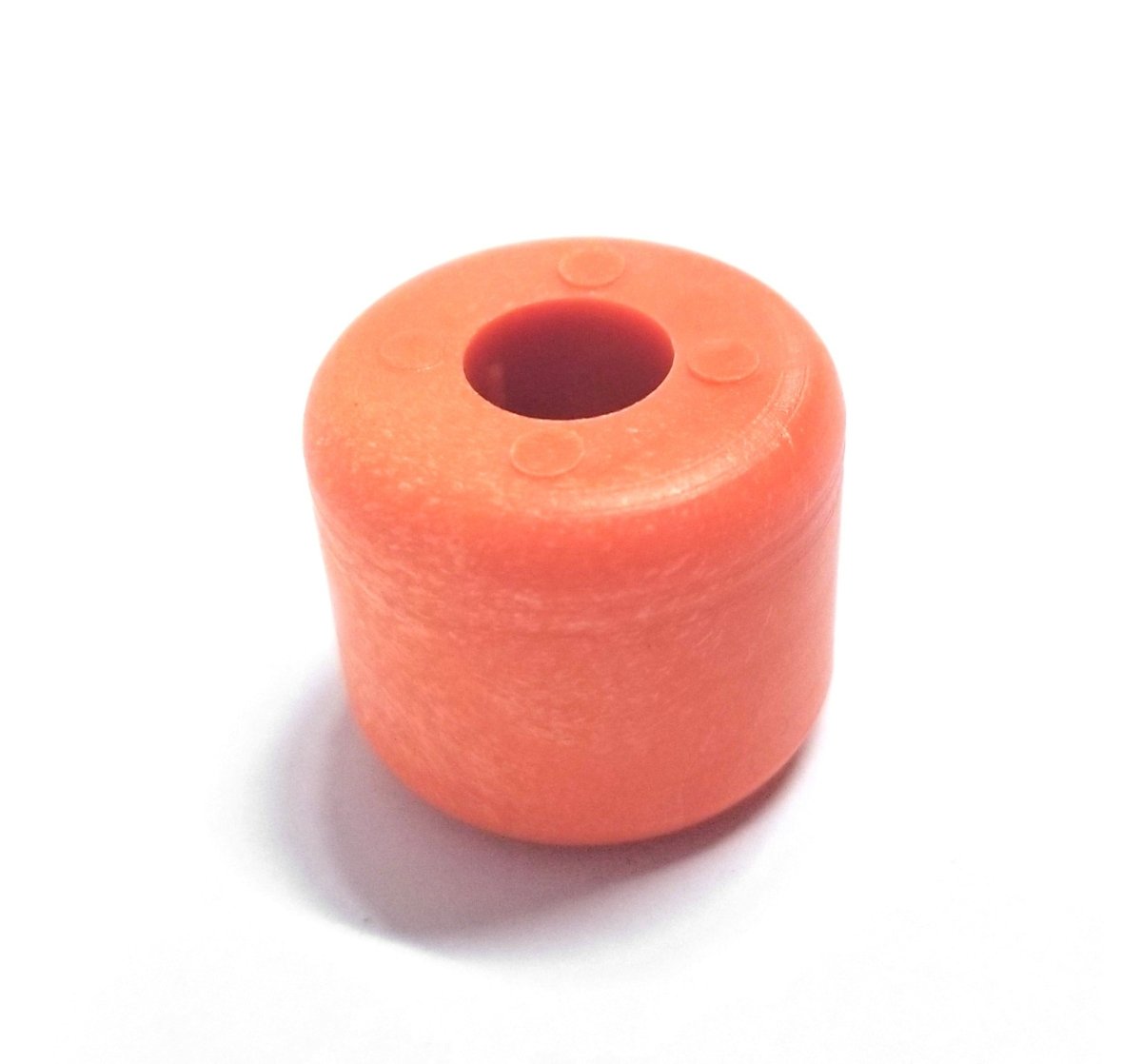 UWT UWT-PL-1 orange cylindrical replacement cap with center opening shown on white background.