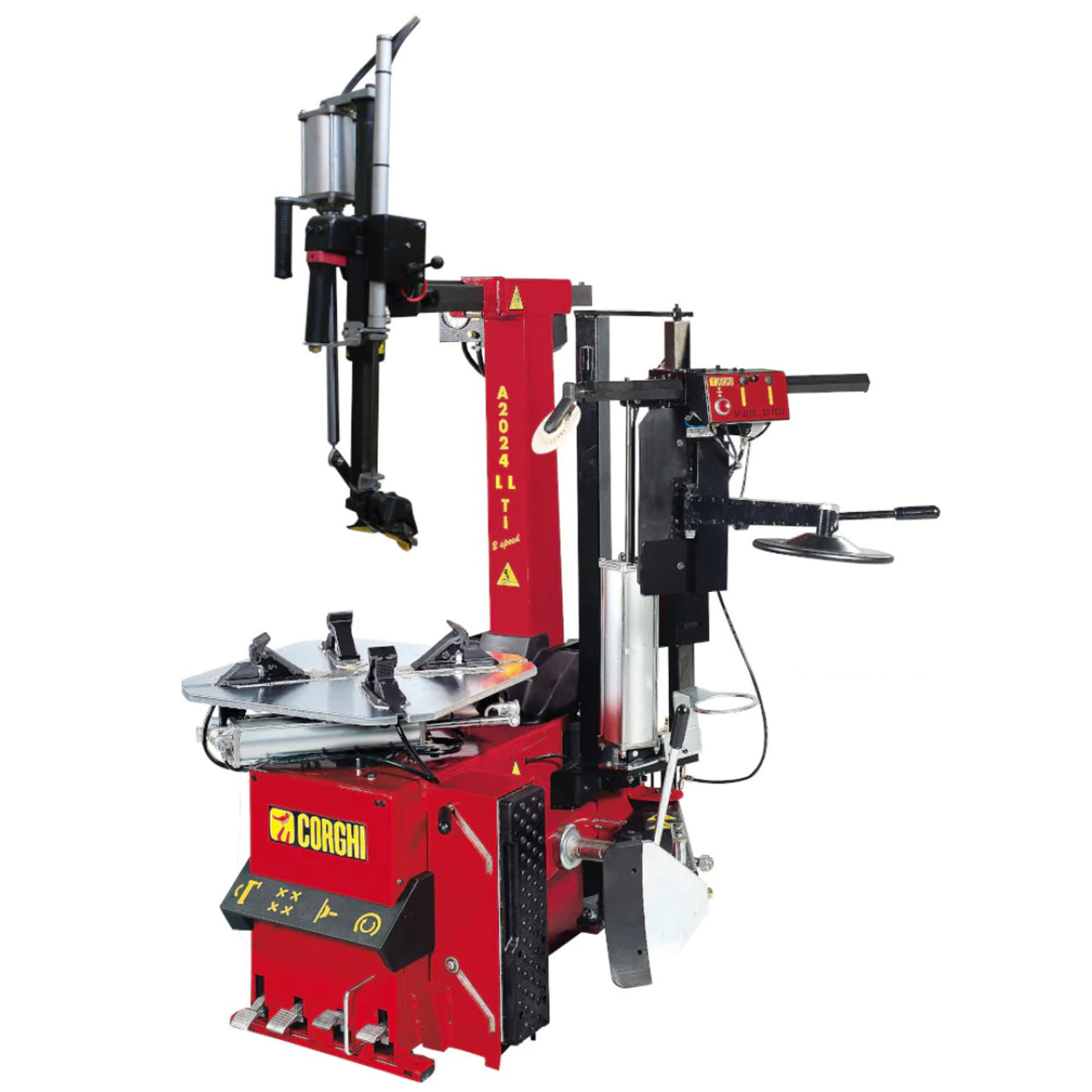 CORGHI A2024LL Electric Tilt-Back Leverless Tire Changer with Helper Assist Arm