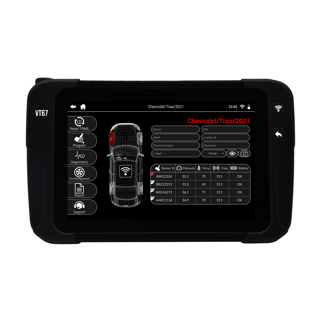 SIMING SM-VT67-120SCKIT TPMS Tool & Sensor Kit, ATEQ VT67 TPMS Tool + 120 "One-Direct" TPMS Sensor Kit