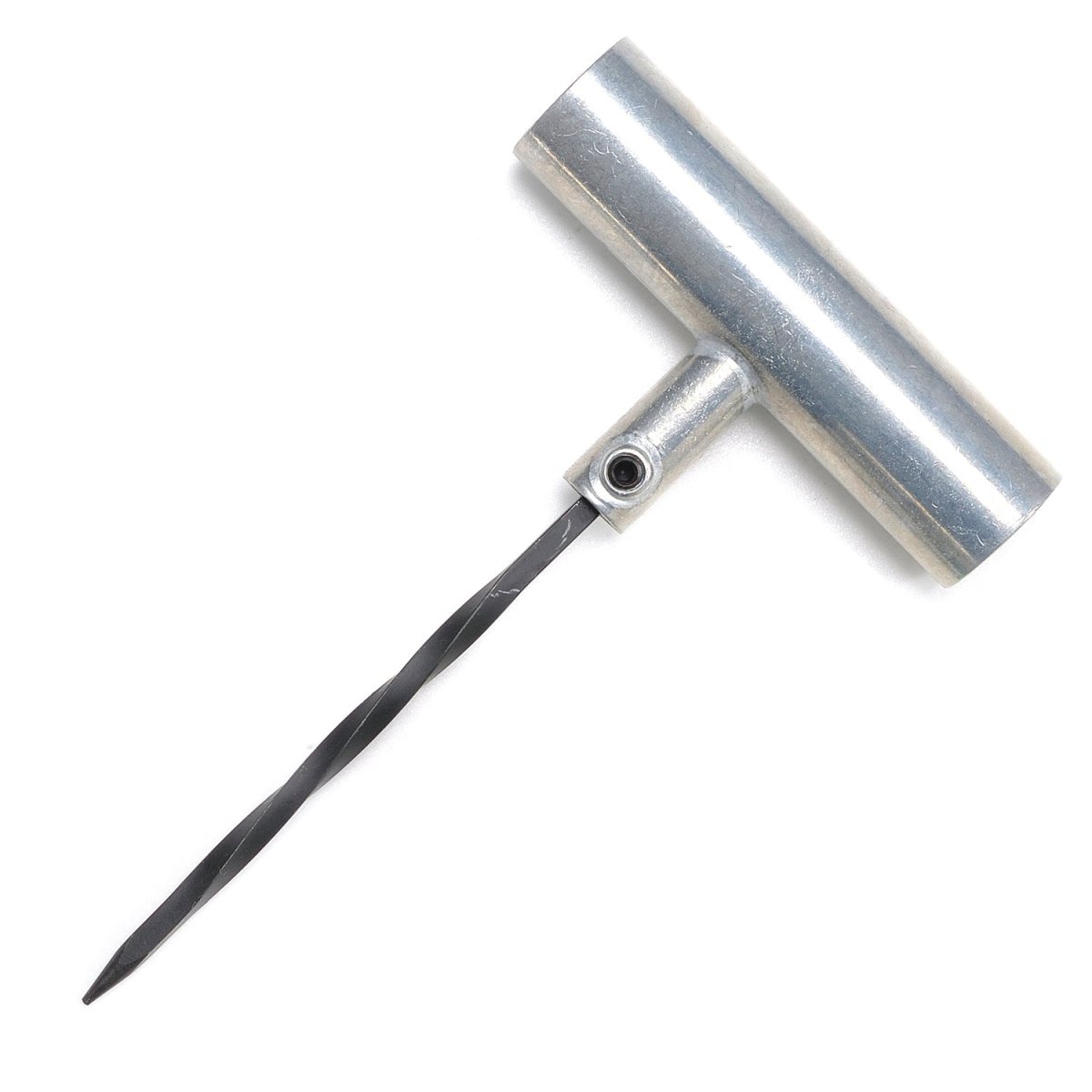 XTRA SEAL T-Handle spiral cement probe with silver metal shaft and gray handle shown on white background.