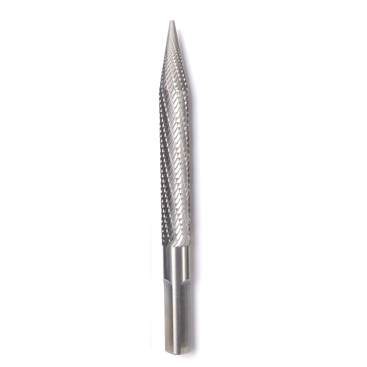 XTRA SEAL carbide cutter with pointed metal tip and grooved body shown on white background.