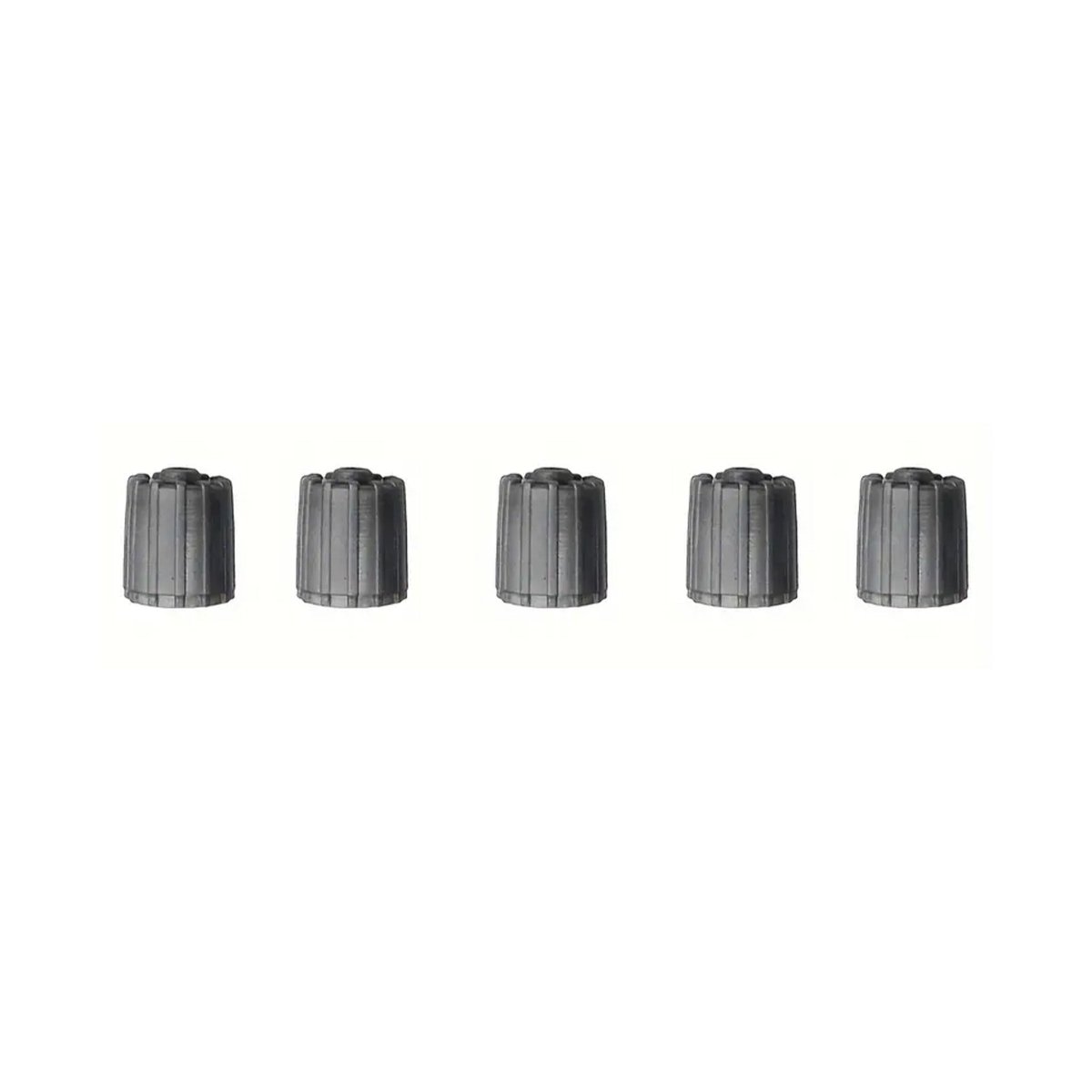 MT-RSR X17492T1 Gray Plastic TPMS Valve Cap, Red Silicone Seal, Pack of 100