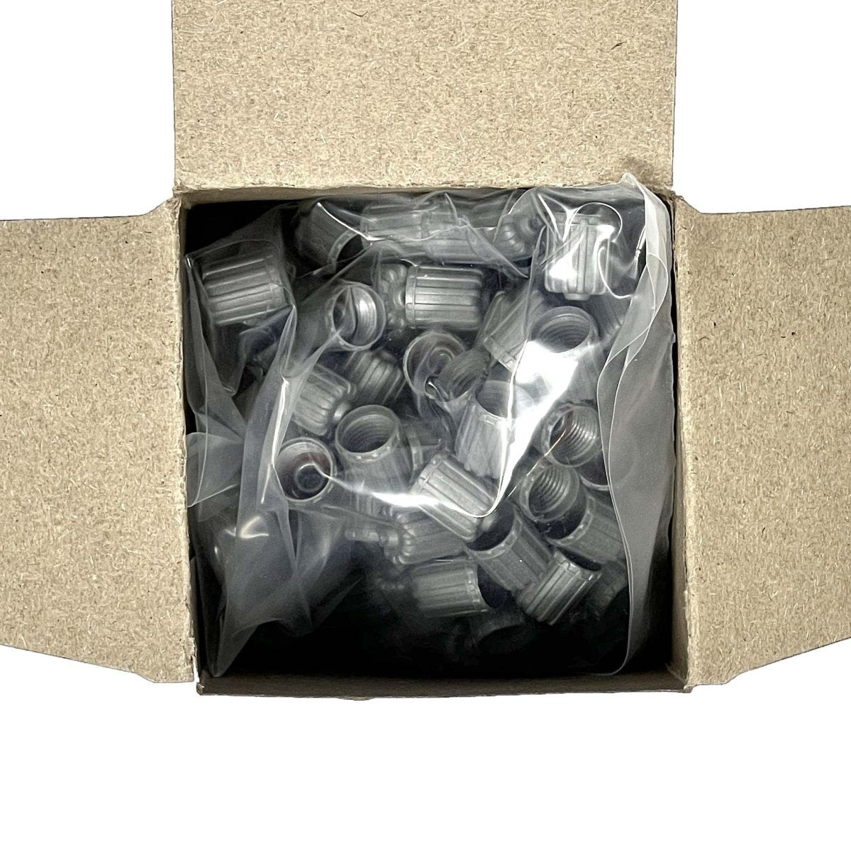 MT-RSR X17492T1 Gray Plastic TPMS Valve Cap, Red Silicone Seal, Pack of 100