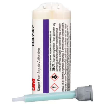 3M 3M-04747-6 3M Super-Fast Repair Adhesive, 04747, Amber, 47.3 mL Cartridge - Case of 6