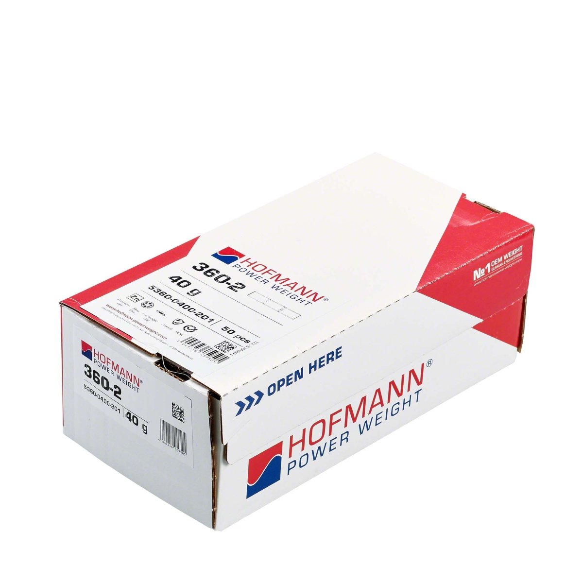 Hofmann Power Weight WW-WG-360-40 Adhesive Wheel Weights, Type 360, 40g, Box of 50