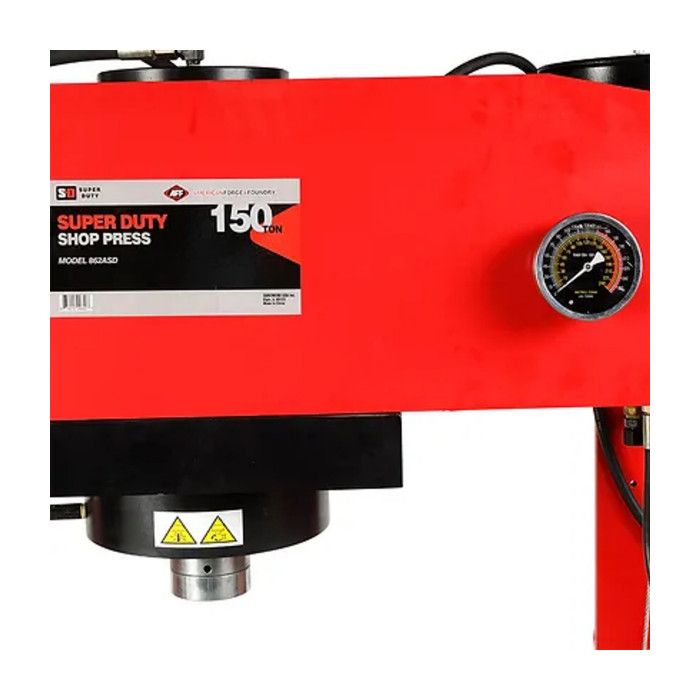 AFF 862ASD 150 Ton Heavy Duty Shop Press - Super Duty Hydraulic