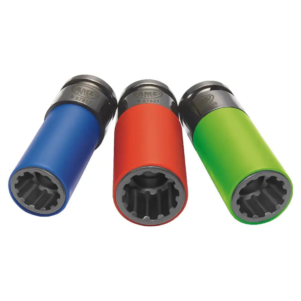 AME 67800 1/2 Drive Damaged Nut Socket Set for 17mm 19mm