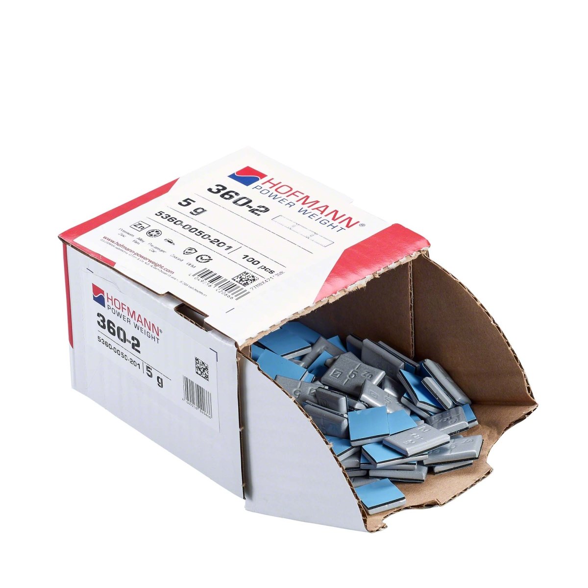 Hofmann Power Weight WW-WG-360-05 Adhesive Wheel Weights, 5g, Type 360, Box of 100