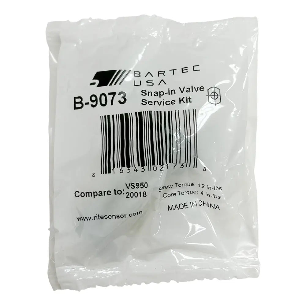 BARTEC B-9073 TPMS Valve Kit, VS-950 & 20018 Snap-In
