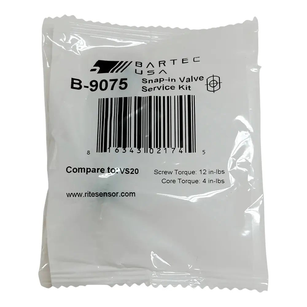 BARTEC B-9075 TPMS Valve Kit, VS-20 Snap-In Service
