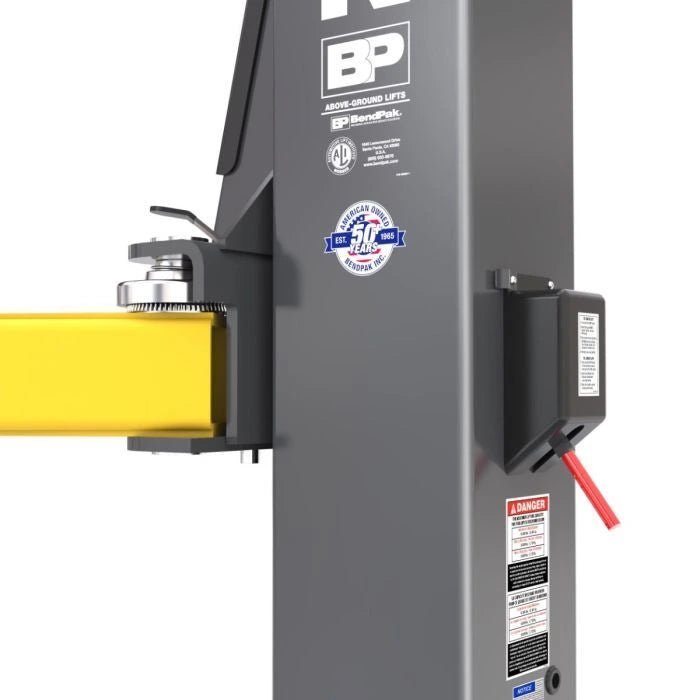 BENDPAK XPR-12CL Two Post Car Lift, 12,000 lb Cap Clearfloor Triple-Telescoping Arms