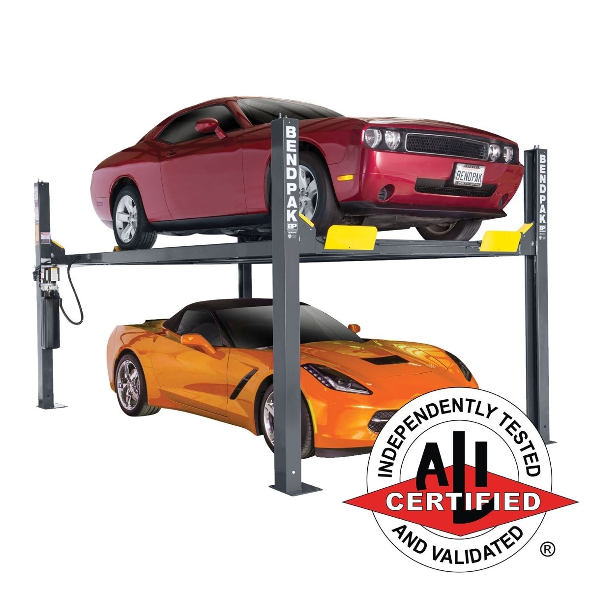 BendPak HD-9 Four-Post Lift for Garage - 9,000 lb - Standard Width