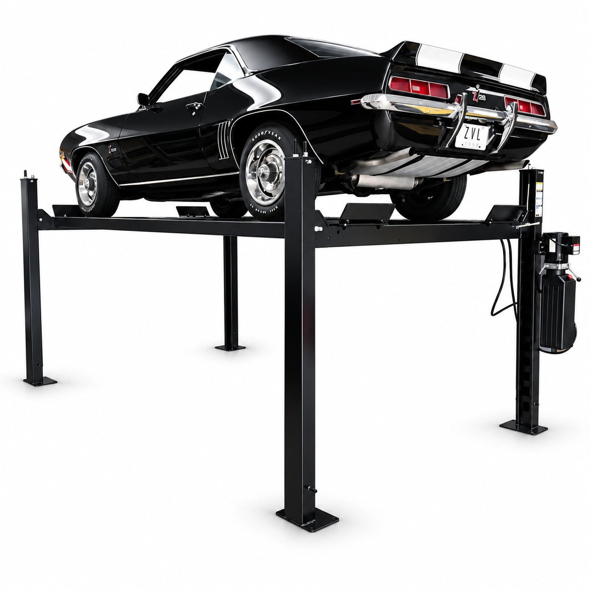 Challenger CL4P9W Four-Post Wide Car Storage Lift 9000 lb Capacity
