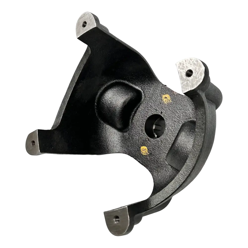 Black plastic mounting bracket with holes for Coats Tire Changer part and tire machine assembly