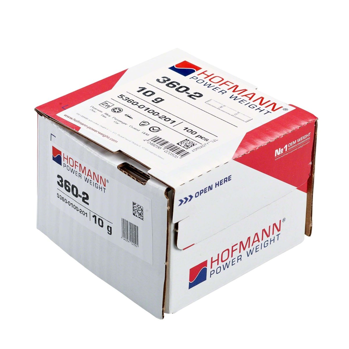 Hofmann Power Weight WW-WG-360-10 Adhesive Wheel Weights, Type 360, 10g, Box of 100