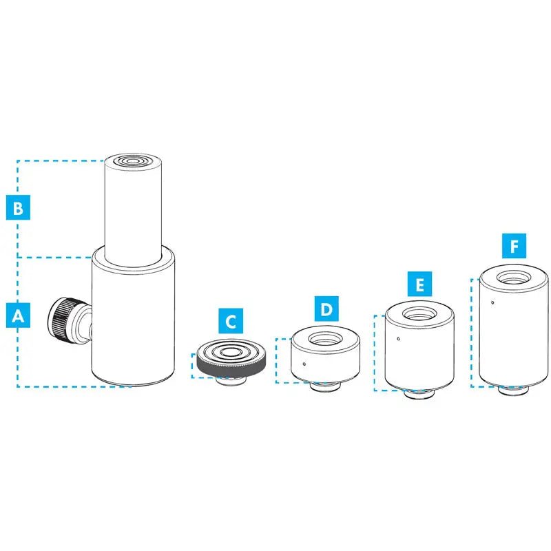 ESCO 10 Ton "Stak-Able" Hydraulic Ram Kit, 1" Stroke w/ 3 Extensions - 10317