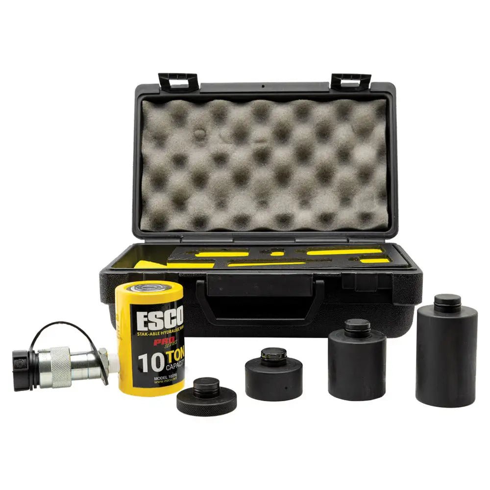 ESCO 10 Ton "Stak-Able" Hydraulic Ram Kit, 1" Stroke w/ 3 Extensions - 10317