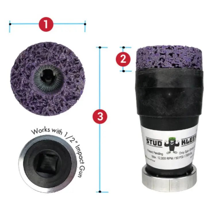 ESCO 50170 Impact Driven Hub/Stud/Wheel Cleaner