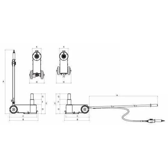 ESCO YAK Air/Hydraulic Standard Jack
