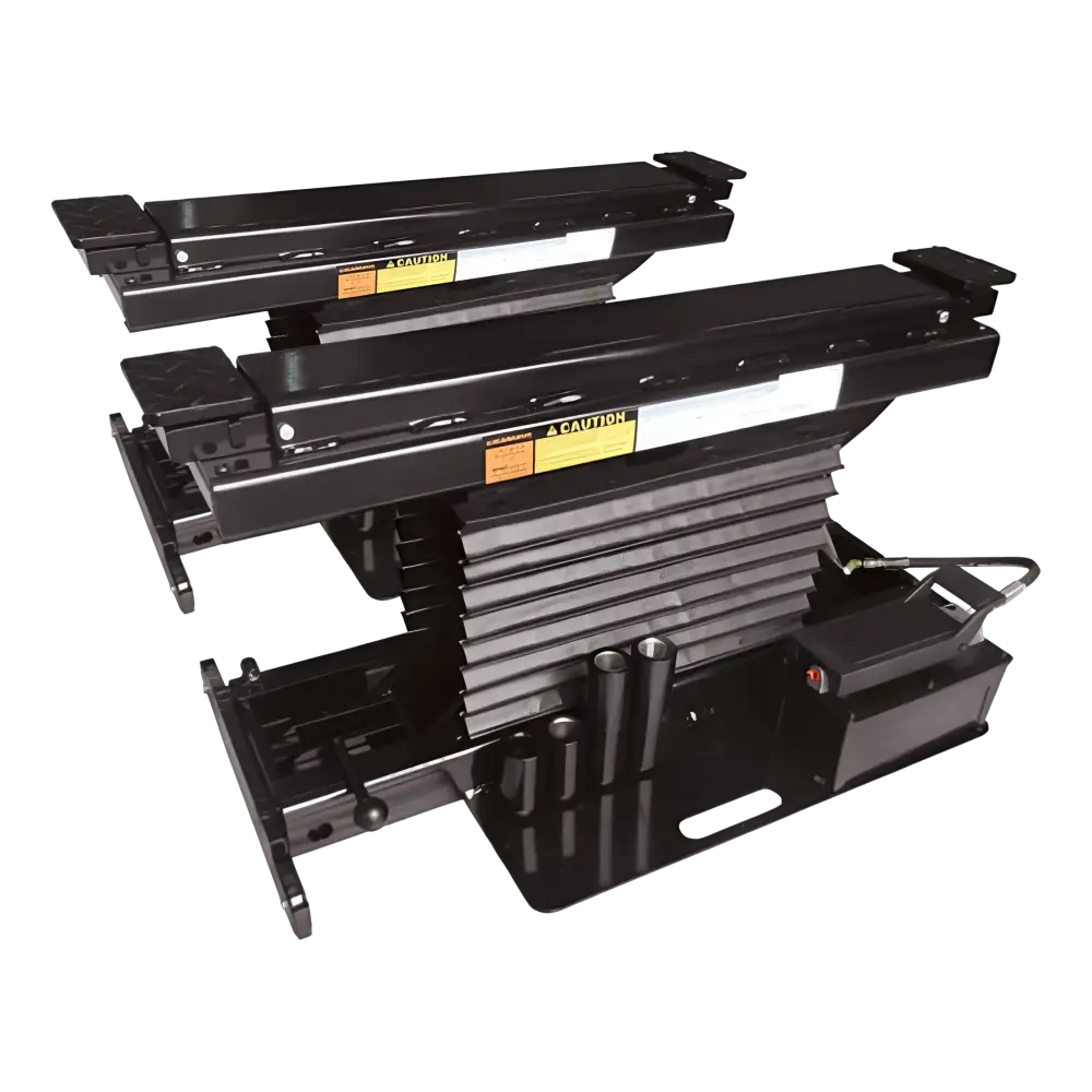Black metal sliding drawer mechanism with brackets for Forward Lift 7K Rolling Jack RRJ71G