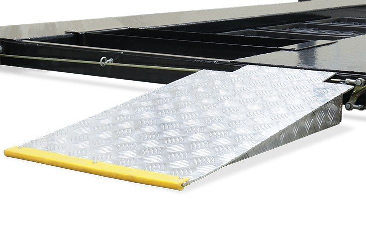 BENDPAK GP-9XLT Four Post Car Lift Package, 9000 lb Capacity High Lift Extended Length, Includes Aluminum Ramps, Caster Kit, Jack Platform, and Drip Trays