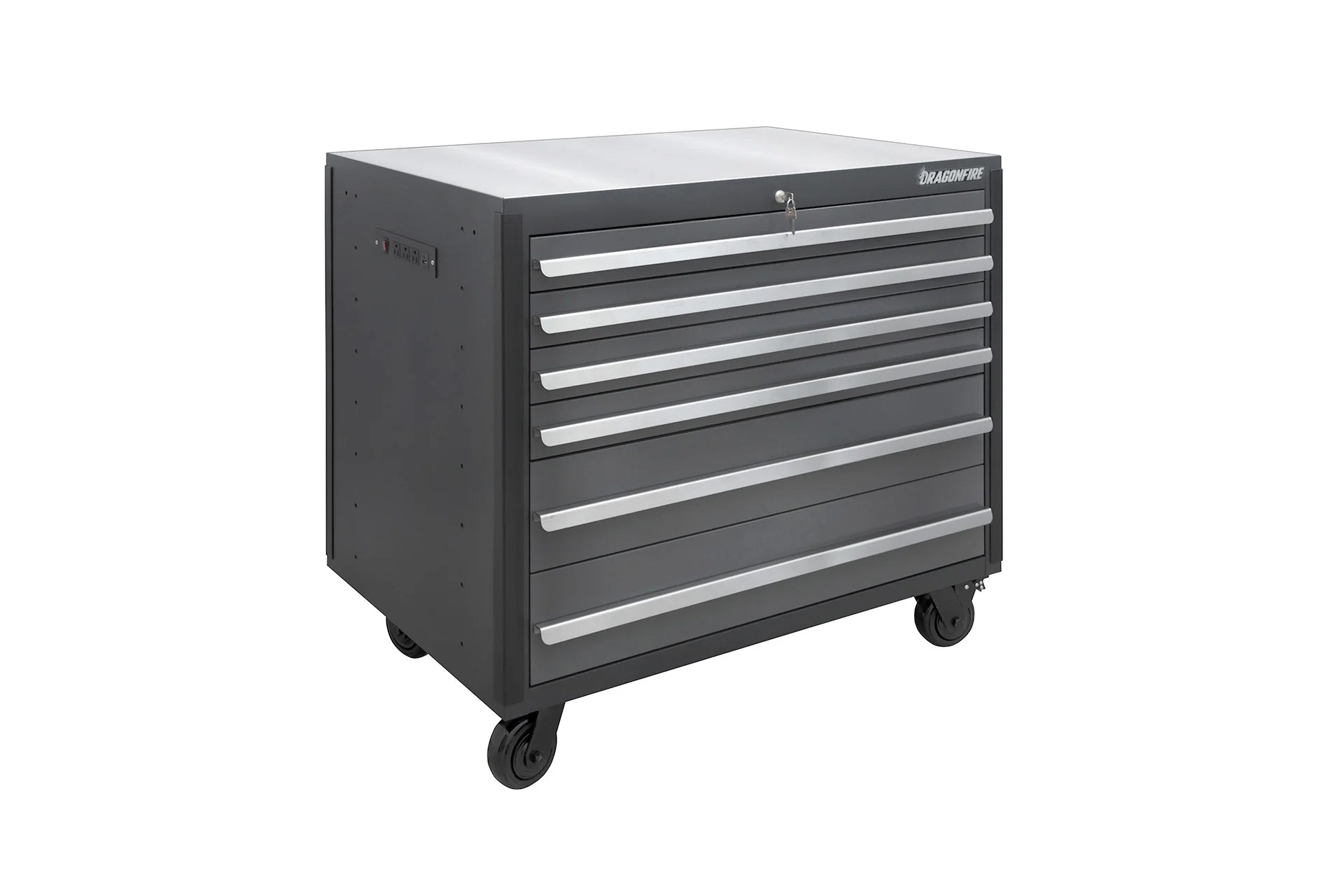Dragonfire Pro Series 6 Drawer 43-1/2" Rolling Tool Cabinet