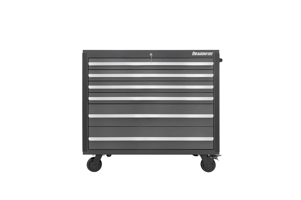 Dragonfire Pro Series 6 Drawer 43-1/2" Rolling Tool Cabinet