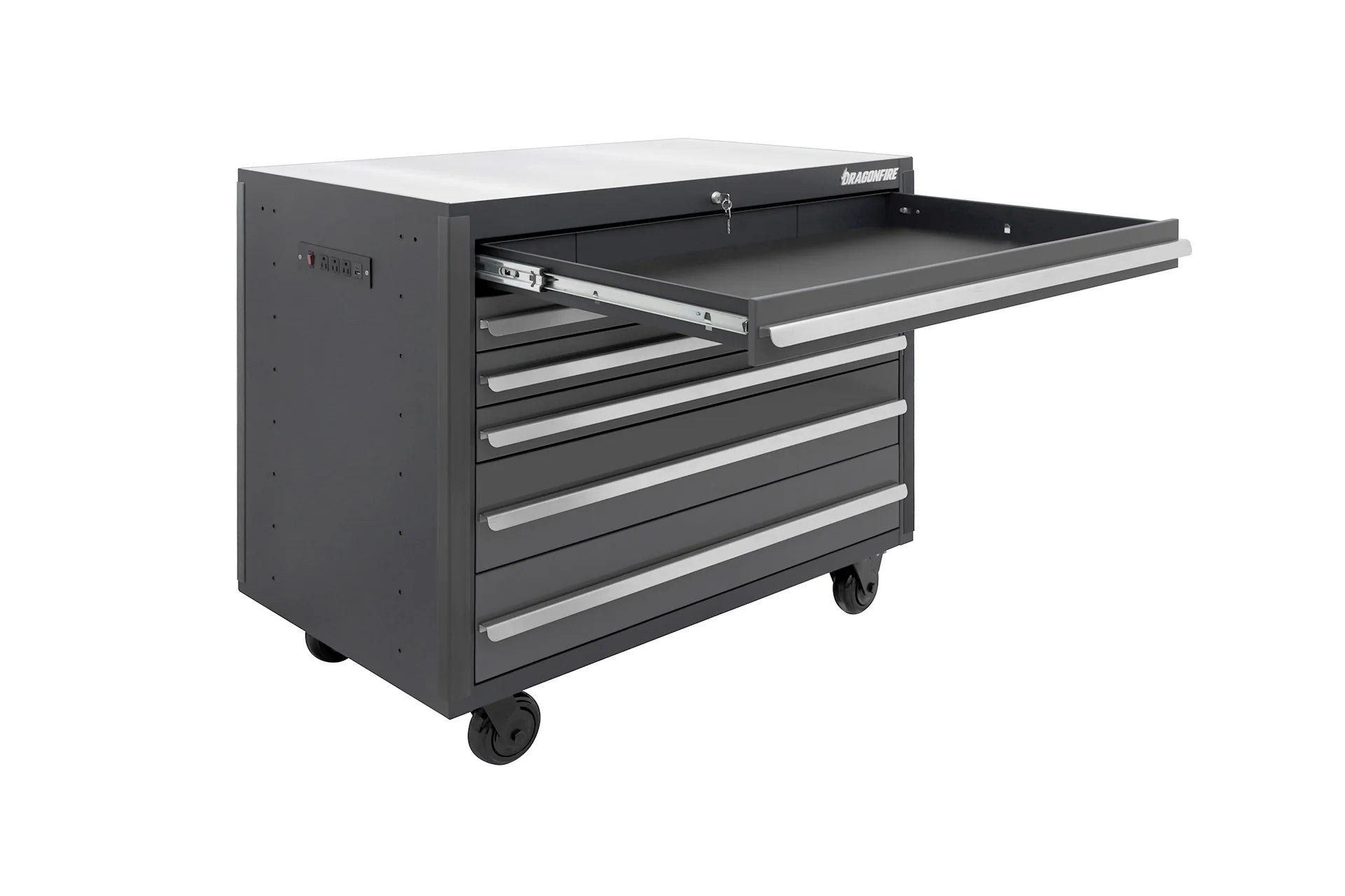 Dragonfire Pro Series 6 Drawer 43-1/2" Rolling Tool Cabinet
