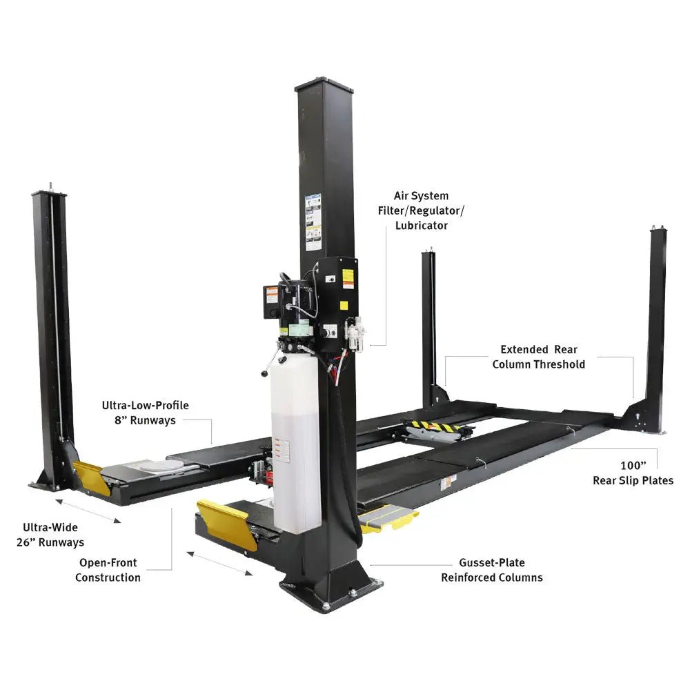 Hofmann 15K 4-Post Alignment Lift ALI Cert. w/ 2 Rolling
