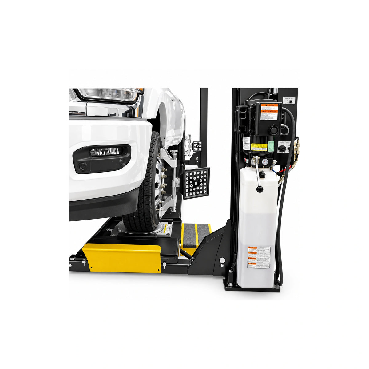 Hofmann 15K 4-Post Alignment Lift, ALI Cert. w/ 2 Rolling Jack, Turntables