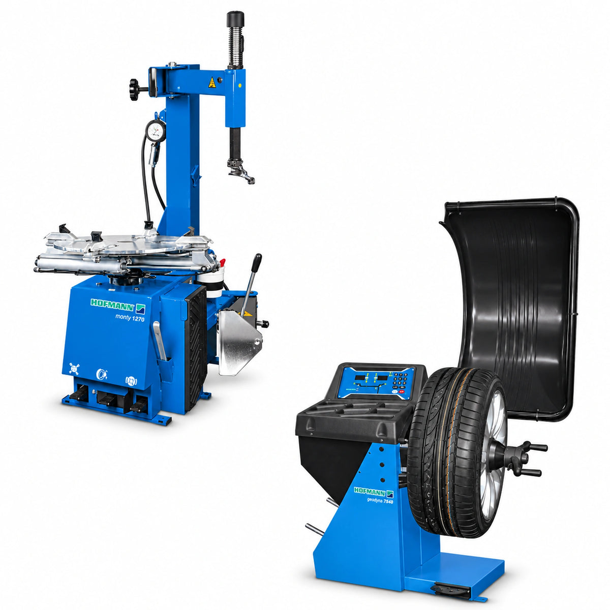Hofmann COMBO Monty 1270 Tire Changer + Geodyna 7100 Wheel Balancer