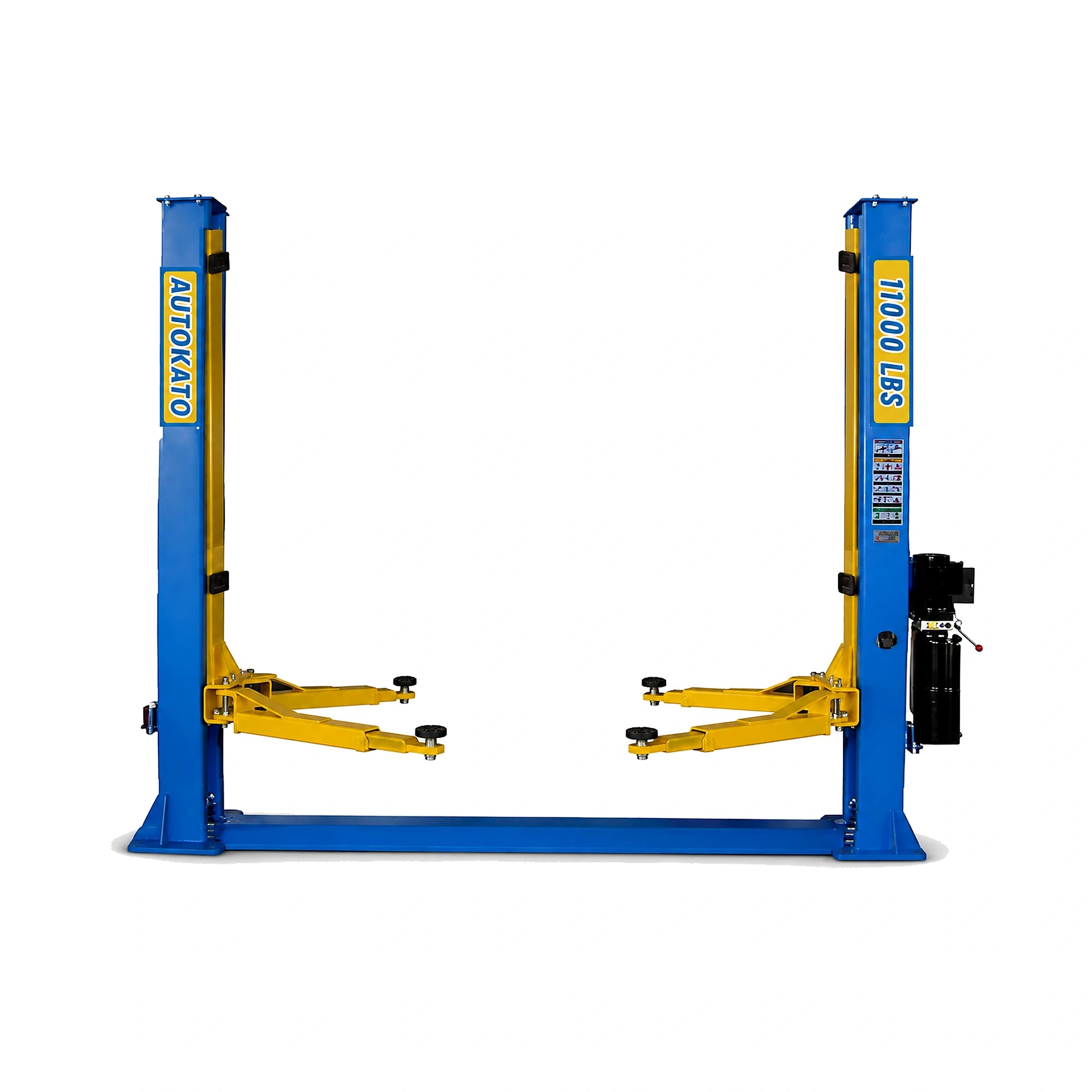 Katool KT-H115Z - 2-Post Car Lift (11,000 lb, Floorplate)