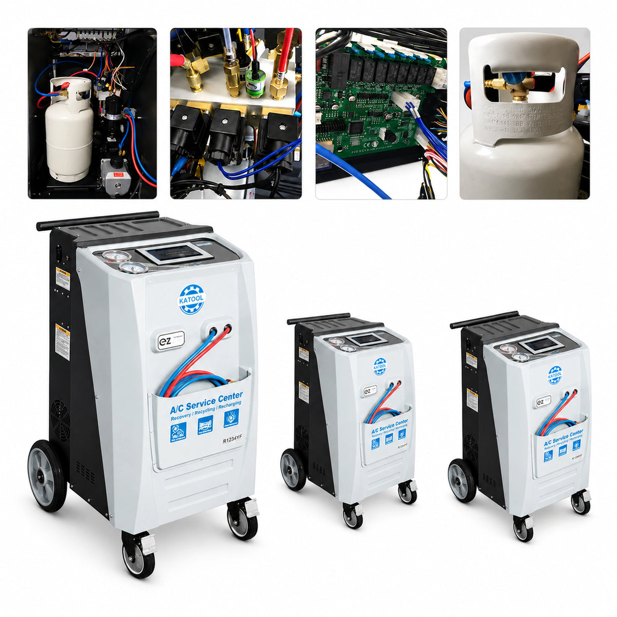 Katool AC2100 – AC Recovery Machine (R-1234YF/R-134a)