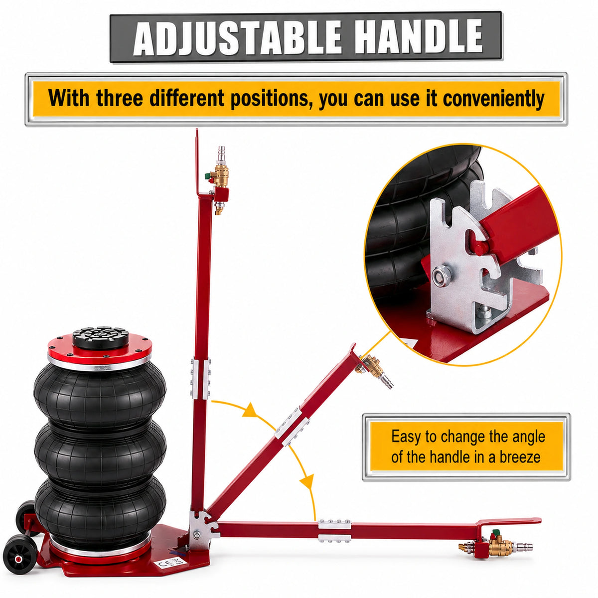 Katool KT-AJ30 - Pneumatic Air Jack (3-Ton)