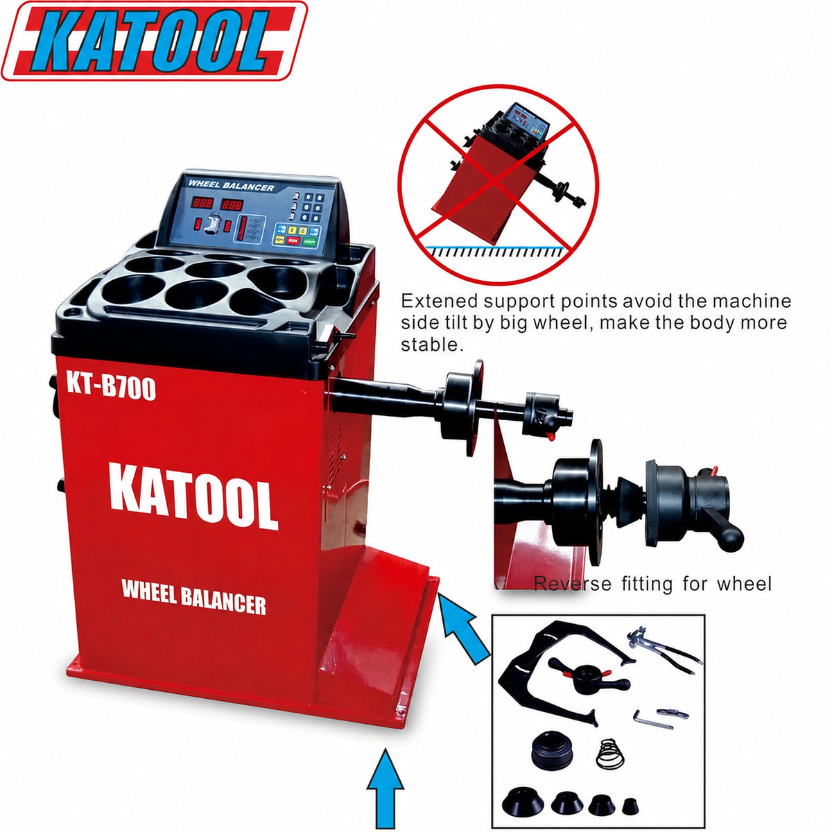Katool KT-B700 - Wheel Balancer (30 in)