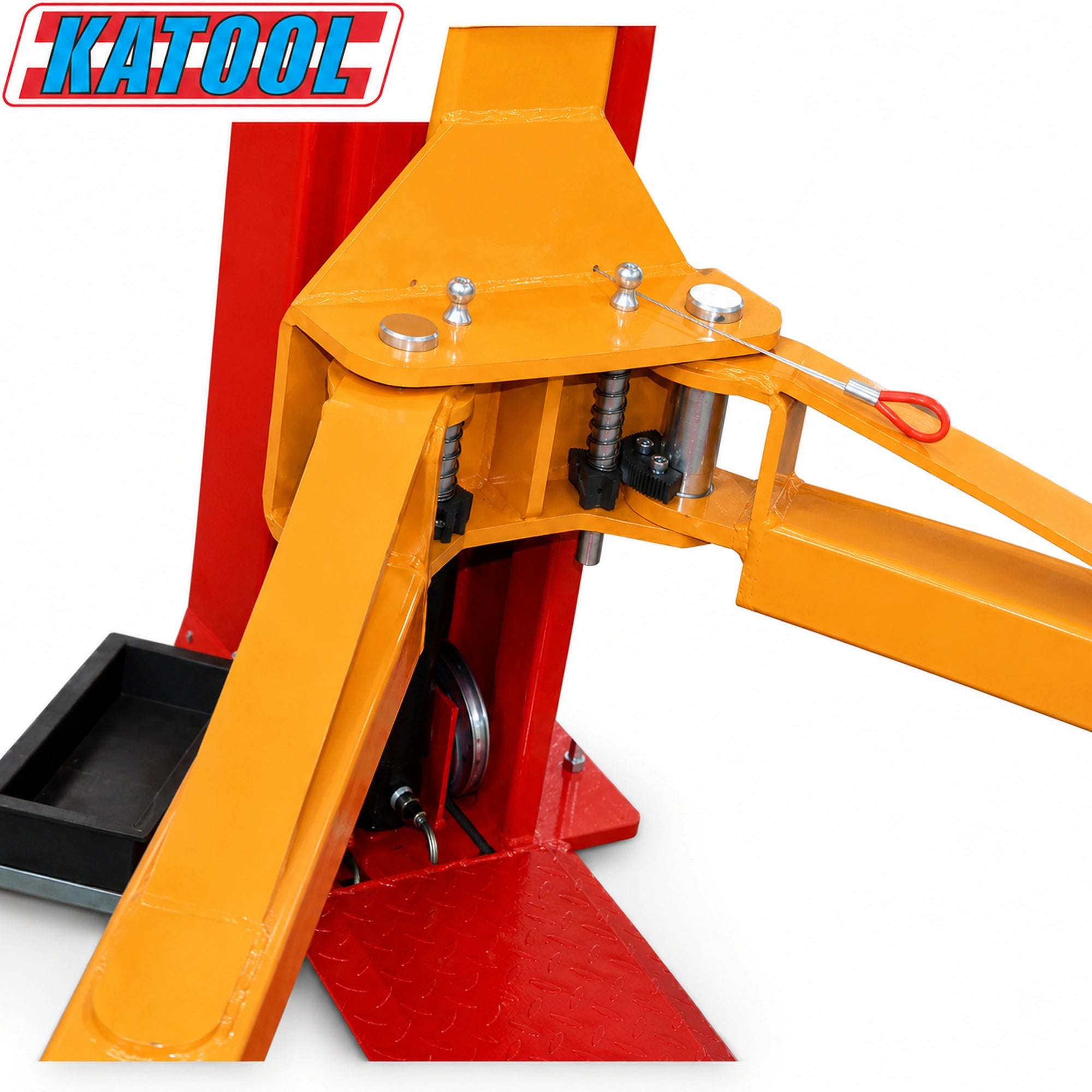 Katool KT-H100 - 2-Post Car Lift (10,000 lb, Floorplate)